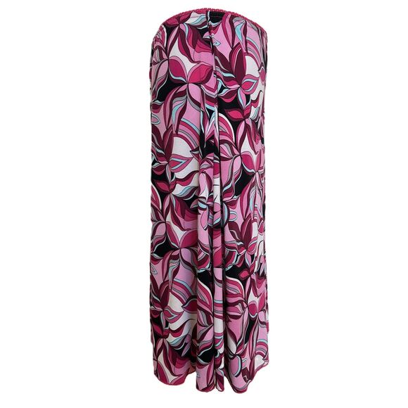 Y2K Patterned Skirt Size M Pink 2000s Vintage Floral Print - Picture 2 of 7